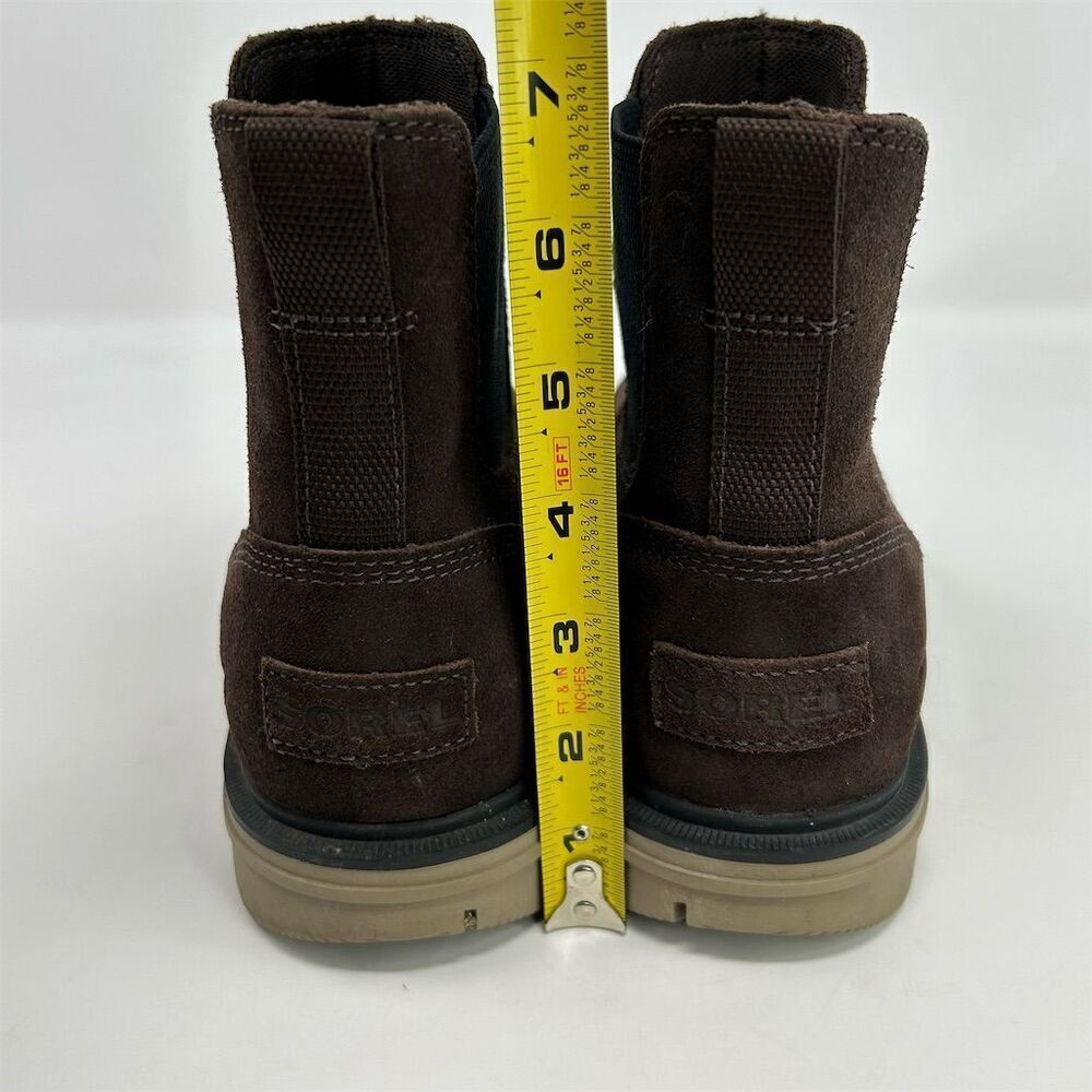 Sorel Men's Chelsea Brown Suede Leather Waterproof Boots Size 7.5 Comfort - Picture 9 of 13